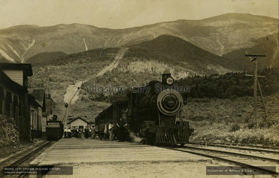 Postcard: Base Station, Mt. Washington Railway, White Mountains, New Hampshire